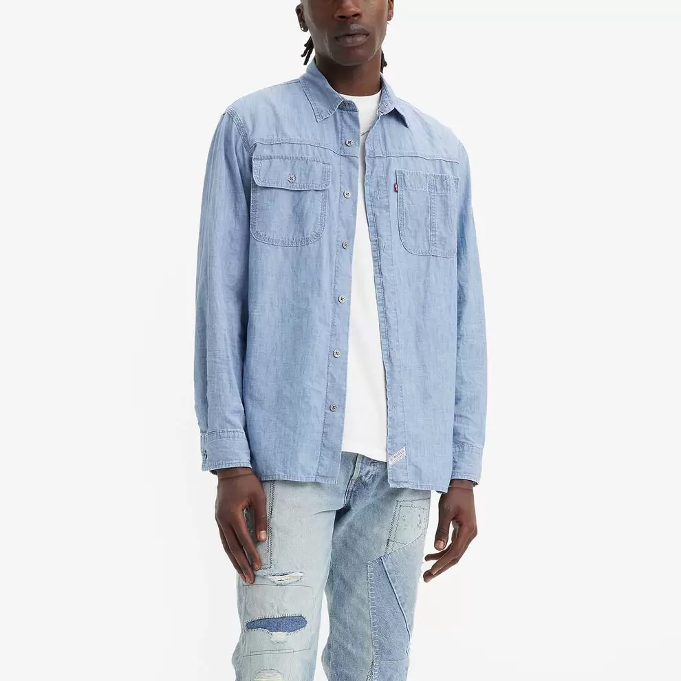 Oferta de Camisa Levi's® Auburn Worker Azul Manga Longa por R$389,9 em Levi's