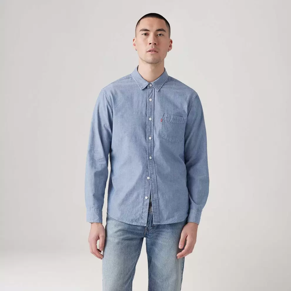 Oferta de Camisa Levi's® Classic Standard Lavagem Média Manga Longa por R$389,9 em Levi's