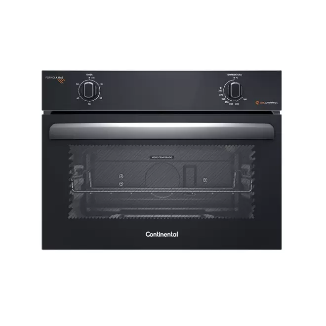 Oferta de Forno de Embutir a Gás Continental 50L com TOPLimpaFácil (OC4GM) por R$1149 em Preçolândia