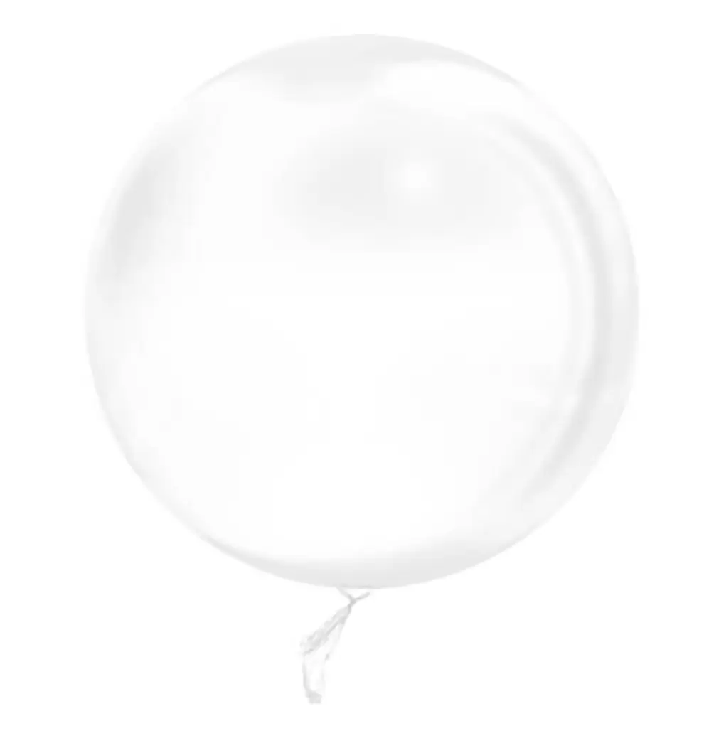 Oferta de Balão de Festa Bolha Cristal 18 Polegadas Cristal - Silver Plastic por R$7,9 em Preçolândia