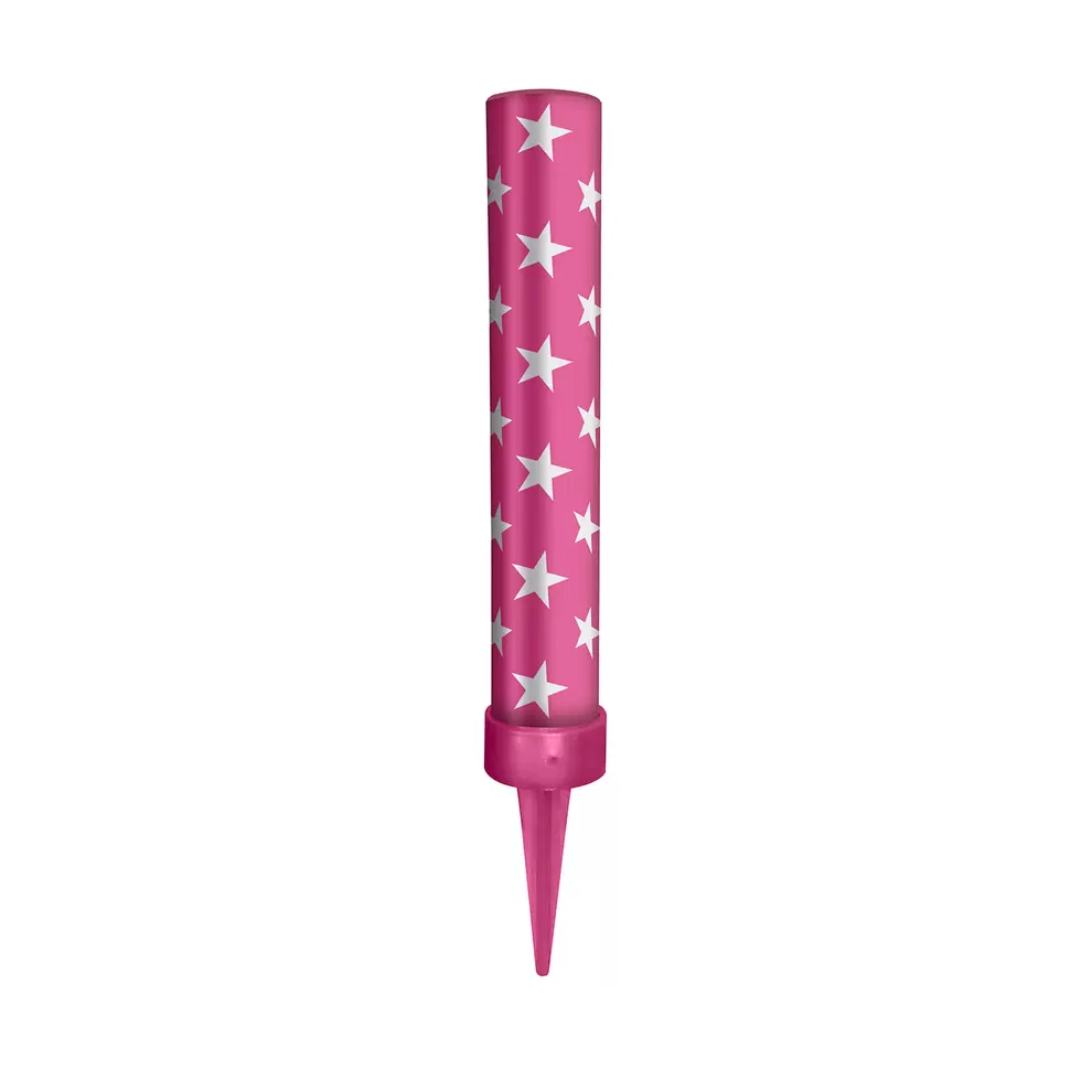 Oferta de Vela Vulcão Rosa - Silver Plastic por R$7,9 em Preçolândia