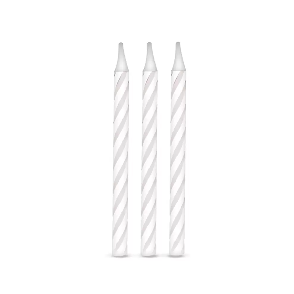 Oferta de Vela Palitinho Espiral Branca - Silver Plastic por R$3,9 em Preçolândia