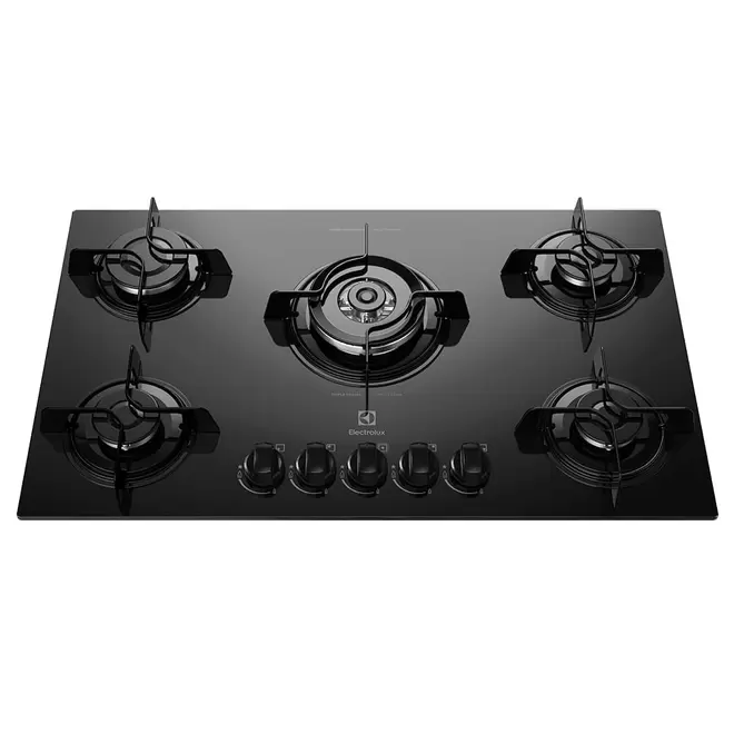 Oferta de Cooktop 5 Bocas Electrolux a Gás com Tripla Chama (KE5TP) por R$649 em Preçolândia