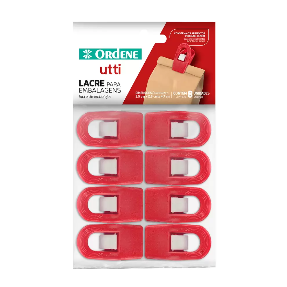 Oferta de Conjunto de Lacres 8 Peças Vermelho - Ordene por R$14,9 em Preçolândia