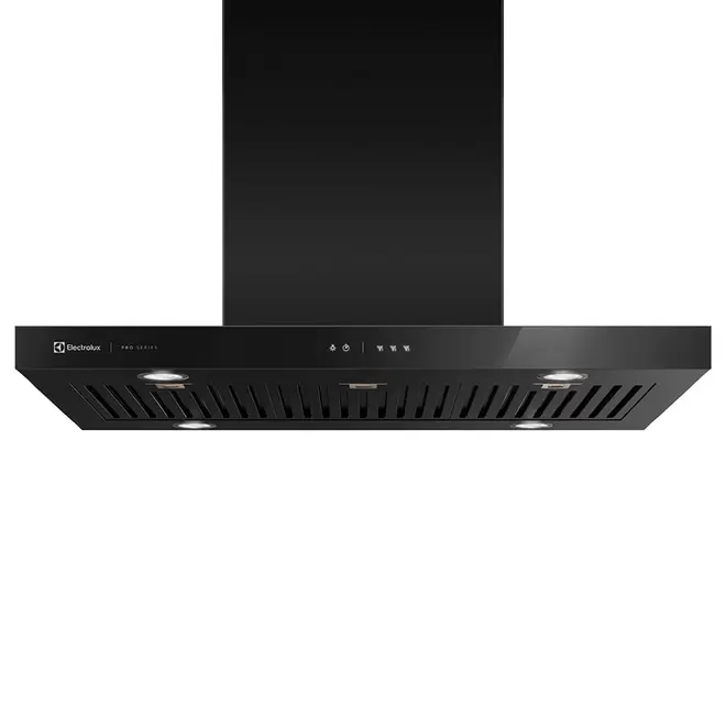 Oferta de Coifa de Ilha Electrolux 90cm Preta Pro Series com Painel Touch e Filtro Baffle (90CIV) por R$5399 em Preçolândia