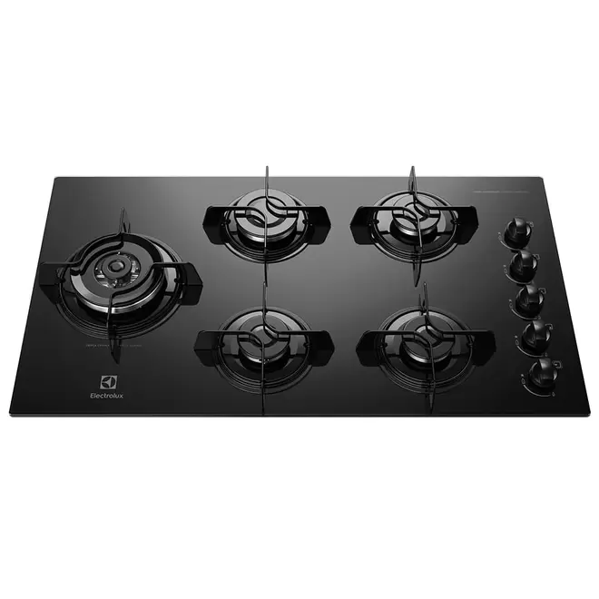 Oferta de Cooktop 5 Bocas Electrolux a Gás com Tripla Chama (KE5TD) por R$669 em Preçolândia