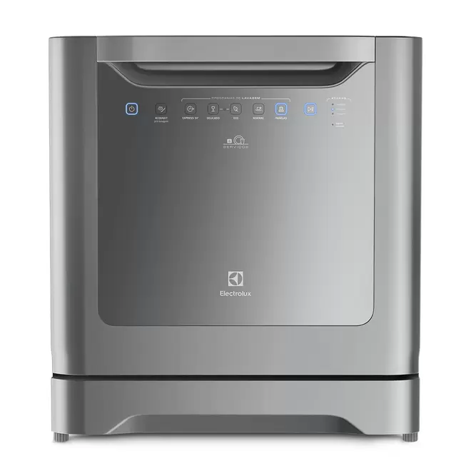 Oferta de Lava-Louças Electrolux 8 Serviços Inox Compacta com Programa Eco (LE08S) por R$2599 em Preçolândia