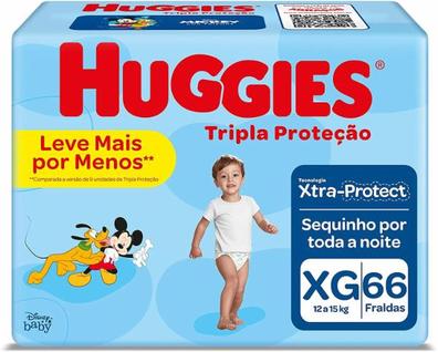 Oferta de Fralda Huggies Tripla Proteção XG com 66 Unidades por R$69,99 em Public Supermercados