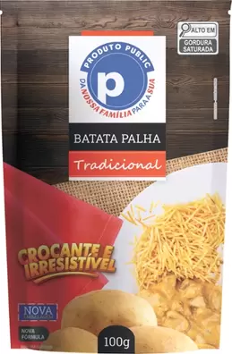 Oferta de Batata Palha Public 100g por R$4,99 em Public Supermercados