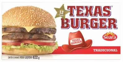 Oferta de Hambúrguer Texas Seara 672g por R$16,99 em Public Supermercados