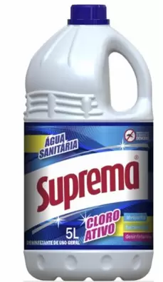 Oferta de Água Sanitária Suprema 5L por R$10,99 em Public Supermercados