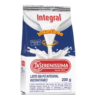 Oferta de LEITE EM PO INSTANTANEO LA SERENISSIMA 200G por R$8,39 em RECIBOM