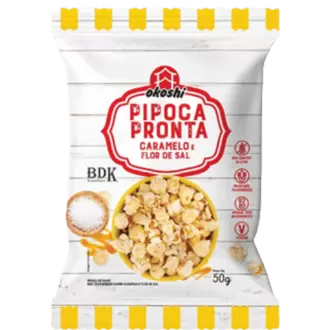 Oferta de PIPOCA PRONTA HIKAGE CARAMELO E FLOR DE SAL 36G por R$6,29 em RECIBOM