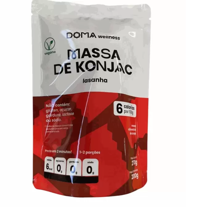 Oferta de MASSA DE KONJAC DOMA 270G LASANHA por R$12,99 em RECIBOM