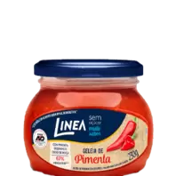 Oferta de GELEIA LINEA DIET 230G PIMENTA VERM por R$19,99 em RECIBOM