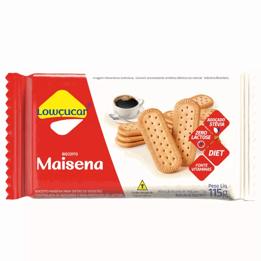 Oferta de BISCOITO MAISENA LOWÇUCAR ZERO 115G TRADICIONAL por R$8,39 em RECIBOM