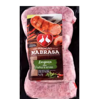 Oferta de LINGUIÇA PERDIGÃO NA BRASA TOSCANA COM ALHO E ERVAS 600G por R$26,99 em RECIBOM