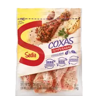 Oferta de COXA DE FRANGO SADIA TEMPERADA 1KG por R$18,69 em RECIBOM