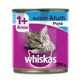 Oferta de Ração Para Gatos Adultos Whiskas 1+ Atum Ao Molho Lata 290g por R$10,99 em Rede Compras
