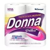 Oferta de Papel Toalha Donna C/2 Folha Dupla por R$6,37 em Rede Compras