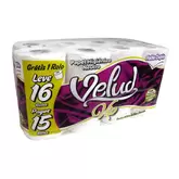 Oferta de Papel Higiênico Neutro Velud Vip Folha Dupla 30m Leve 16 Pague 15 Unidades por R$27,03 em Rede Compras