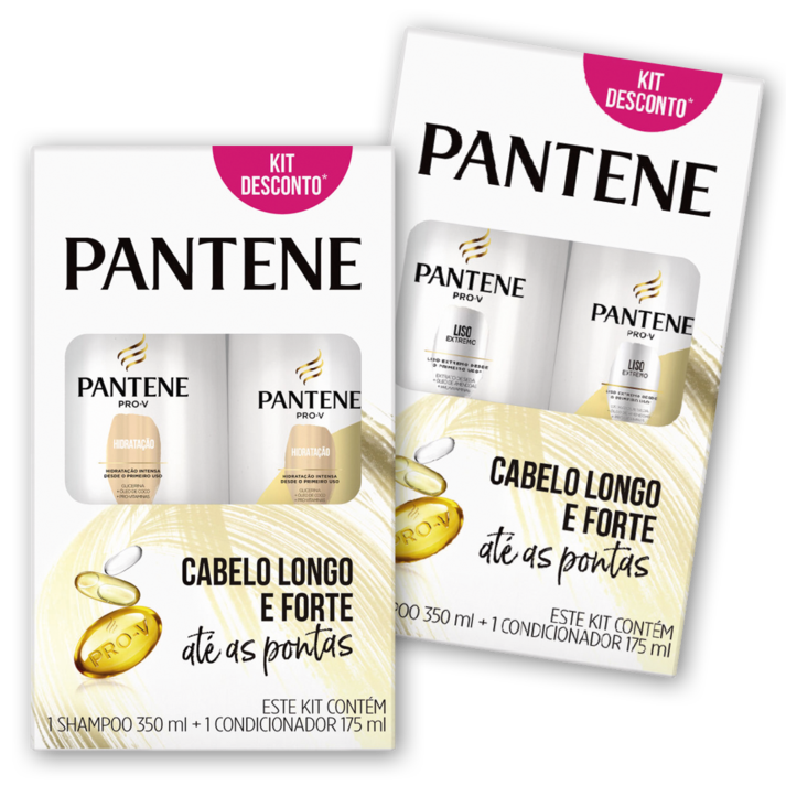 Oferta de Kit Pantene Shampoo 350ml + Condicionador Fragâncias • 175ml por R$18,75 em Rede Supermarket