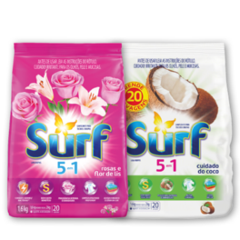 Oferta de Lava Roupas em Pó Surf Fragrâncias Sachê • 1.6Kg por R$11,98 em Rede Supermarket