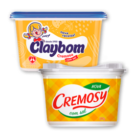 Oferta de Margarina Claybom ou Cremosy Tradicional • 500g por R$3,97 em Rede Supermarket