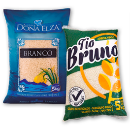 Oferta de Arroz Branco Dona Elza ou Tio Bruno • 5kg por R$28,95 em Rede Supermarket