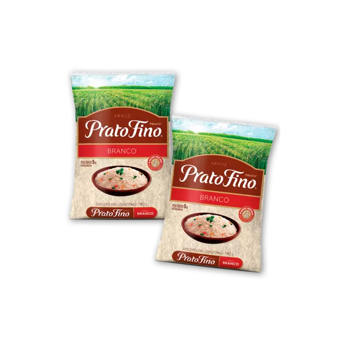 Oferta de Arroz Branco Prato Fino - Tipo 1 - 5kg por R$36,85 em Rede Supermarket