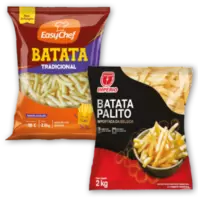 Oferta de Batata Palito pré-frita Congelada EasyChef ou Império Pacote 2Kg por R$18,97 em Rede Supermarket