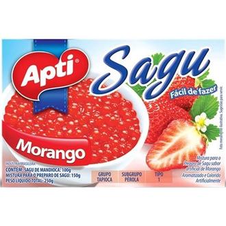 Oferta de Sagu Apti Morango Embalagem 250g por R$6,49 em Rede Top