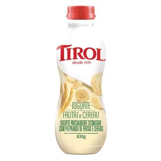 Oferta de Iogurte Parcialmente Desnatado Frutas e Cereais Tirol 830G por R$8,98 em Rede Top