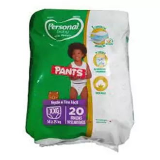 Oferta de Fralda Infantil Total Protect Pants Mega Xxg Personal 20Un por R$37,9 em Rede Top