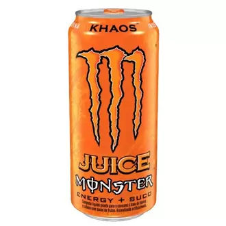 Oferta de Energético Khaos Monster 473ml por R$7,99 em Rede Top