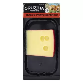 Oferta de Queijo Prato Esférico Fracionado Cruzília 140G por R$14,98 em Rede Top