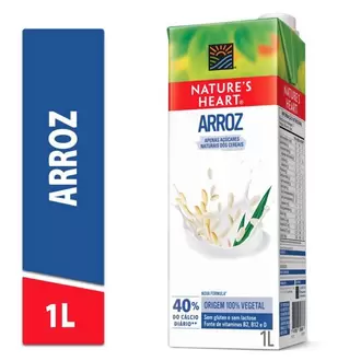 Oferta de Bebida Pronta Arroz Nature's Heart 1l por R$14,99 em Rede Top