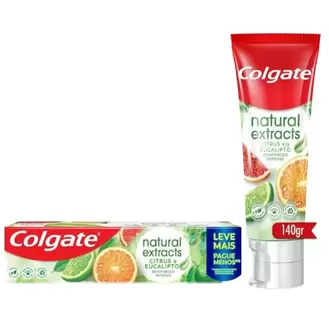 Oferta de Creme Dental Colgate Natural Extracts Citrus E Eucalipto 140g por R$13,99 em Rede Top