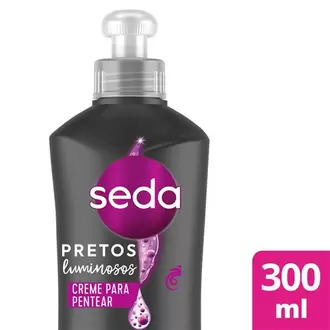 Oferta de Creme para Pentear Seda Pretos Luminosos 300Ml por R$9,91 em Rede Top