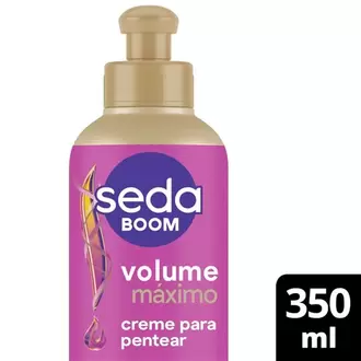 Oferta de Creme para Pentear Boom Volume Max Seda 350Ml por R$11,75 em Rede Top