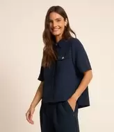 Oferta de Camisa Airflow com Botões Metalizados e Bolsos Frontais por R$119,9 em Renner