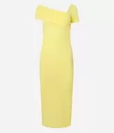 Oferta de Vestido New Midi Texturizado com Decote Assimétrico e Pala Virada por R$179,9 em Renner