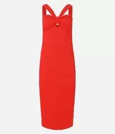 Oferta de Vestido Midi Texturizado com Recorte no Decote por R$199,9 em Renner