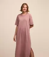 Oferta de Vestido New Midi em Algodão com Fenda Lateral por R$79,9 em Renner