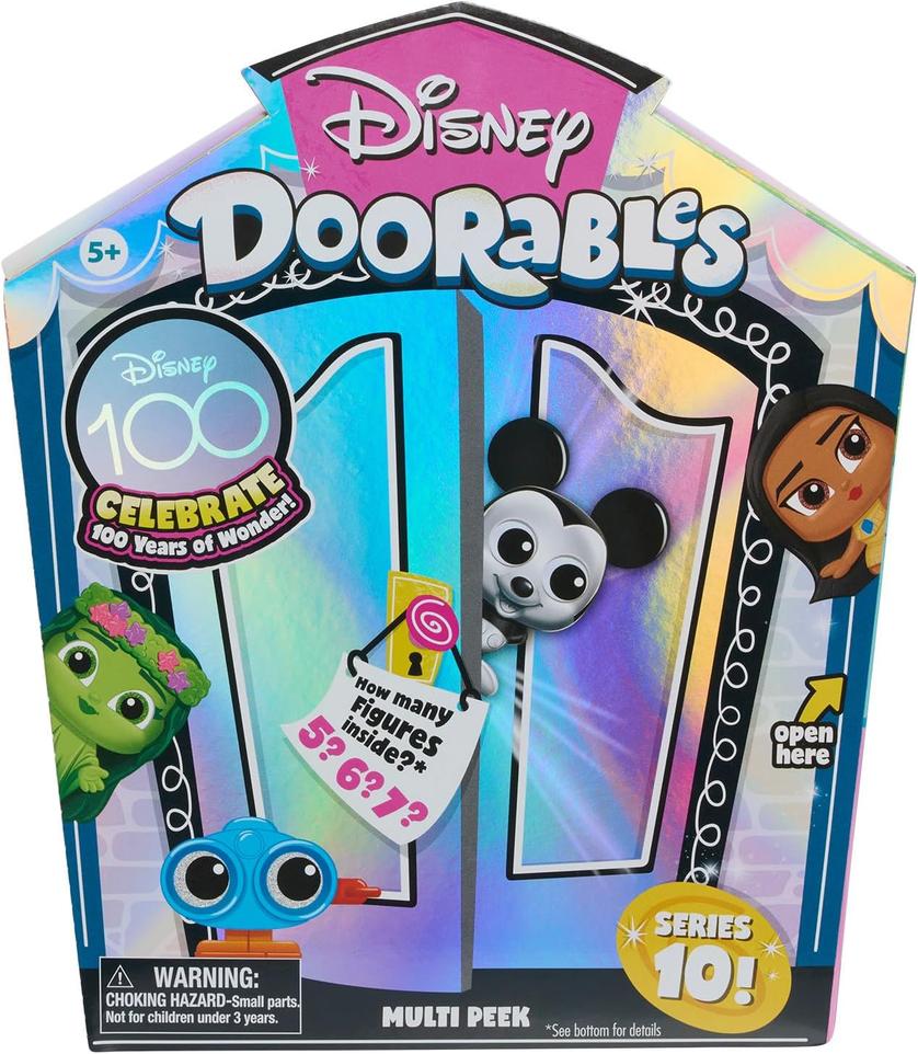 Oferta de Doorables Disney - Multipack com 5, 6 ou 7 Bonecos Colecionáveis Surpresa - Série 10 - Sunny por R$199,99 em Ri Happy
