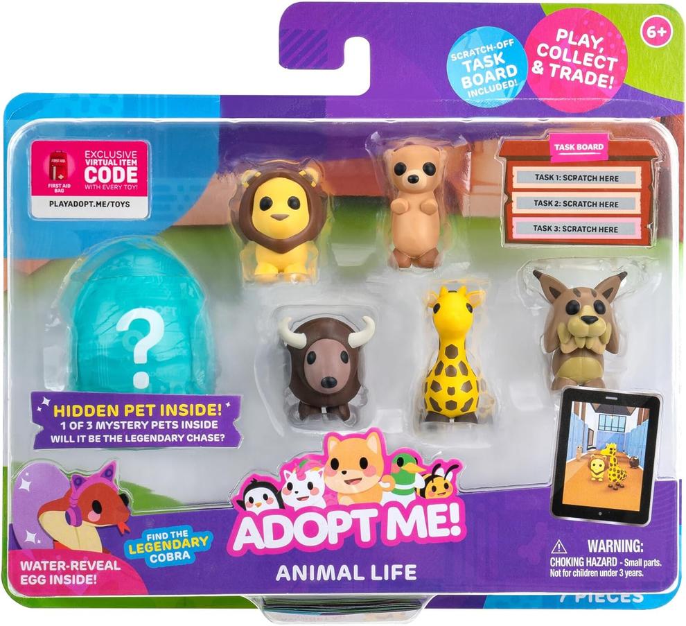Oferta de Adopt Me - Pack com 6 Figuras - Animais de Estimação - Fauna - Sunny por R$299,99 em Ri Happy