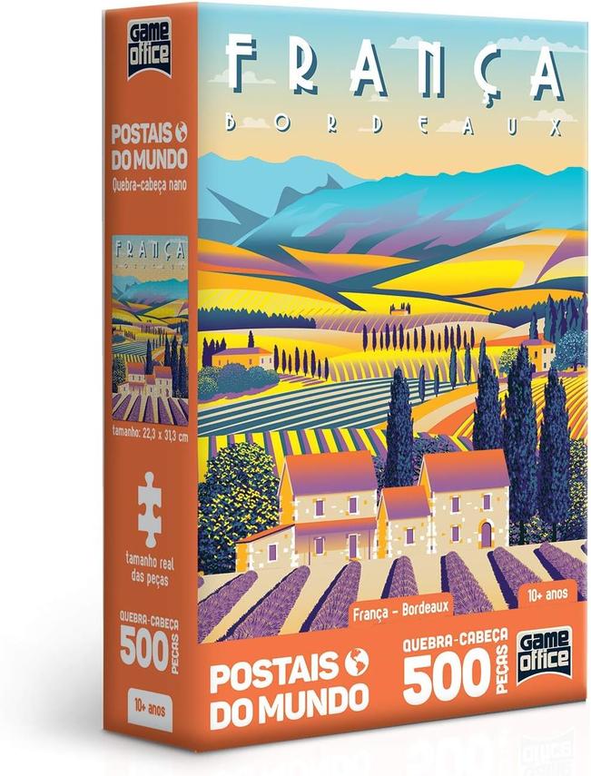 Oferta de Quebra-Cabeça 500 Peças Nano - Postais do Mundo - França - Bordeaux - Toyster por R$19,99 em Ri Happy