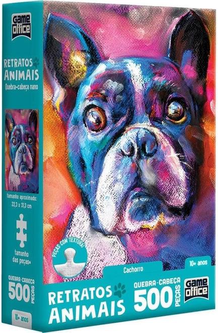 Oferta de Quebra-Cabeça 500 Peças Nano - Retratos Animais - Cachorro - Toyster por R$19,99 em Ri Happy