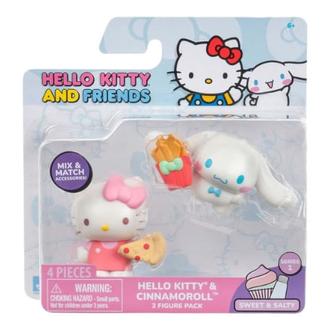 Oferta de Hello Kitty - Pack com 2 Figuras e Acessórios - Hello Kitty e Cinnamoroll (pizza e Batatinha) - Sunny por R$89,99 em Ri Happy