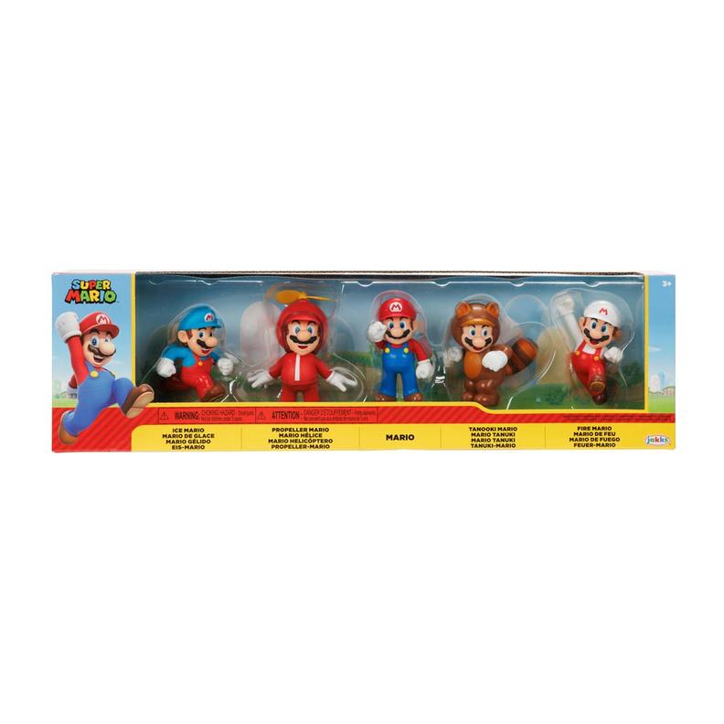 Oferta de 5 Bonecos Coleção Transformações do Mario - Super Mario por R$299,99 em Ri Happy
